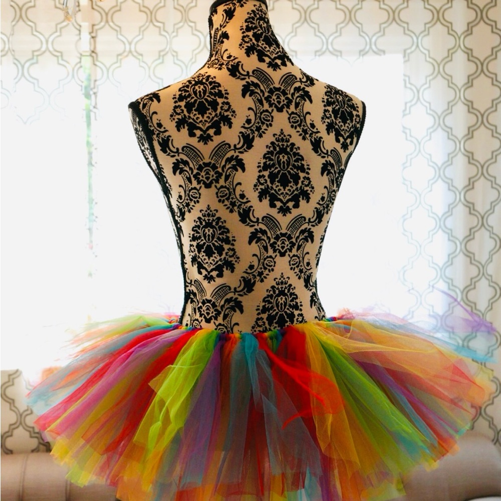 Rainbow Adult Tutu, Gay Pride, Unicorn, Pony, Rave, Fun, Bright, Happy